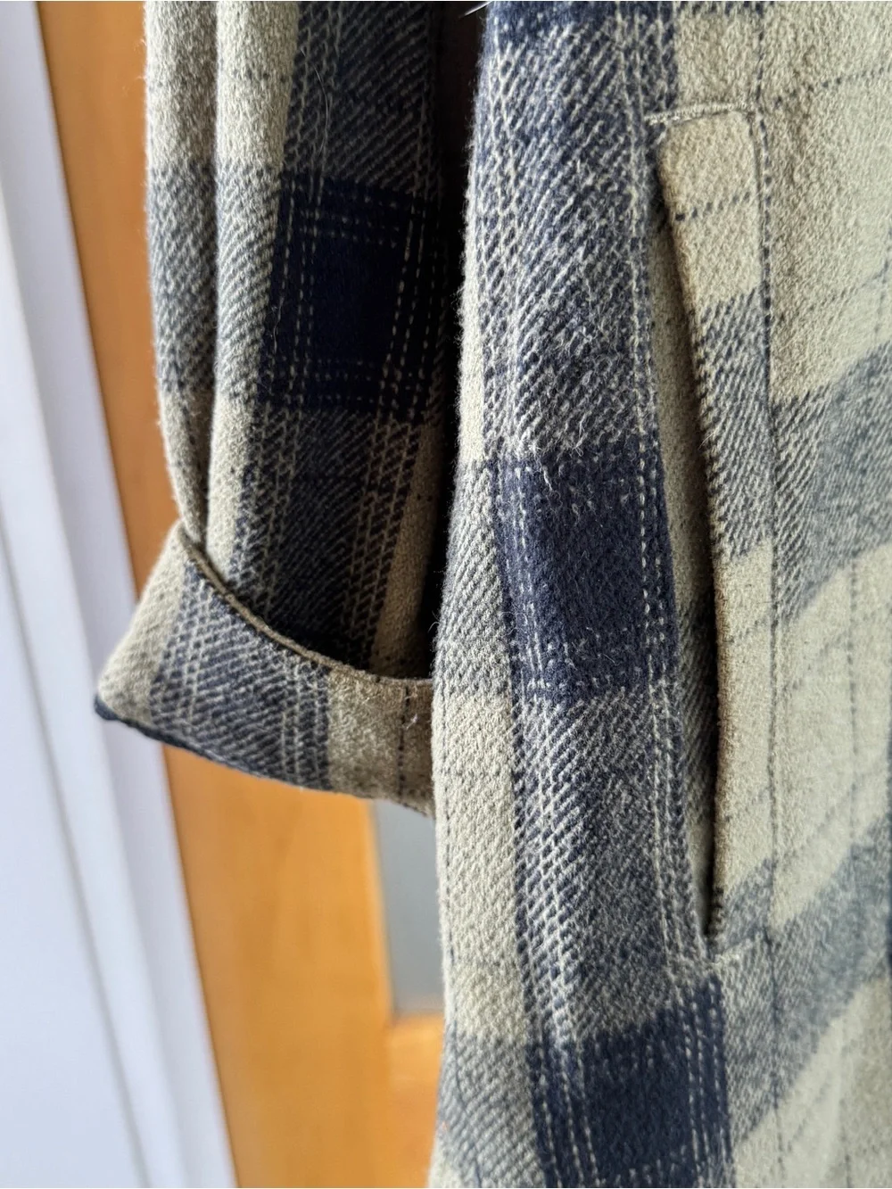 Lucky Brand Olive & Black Plaid Utility Jacket